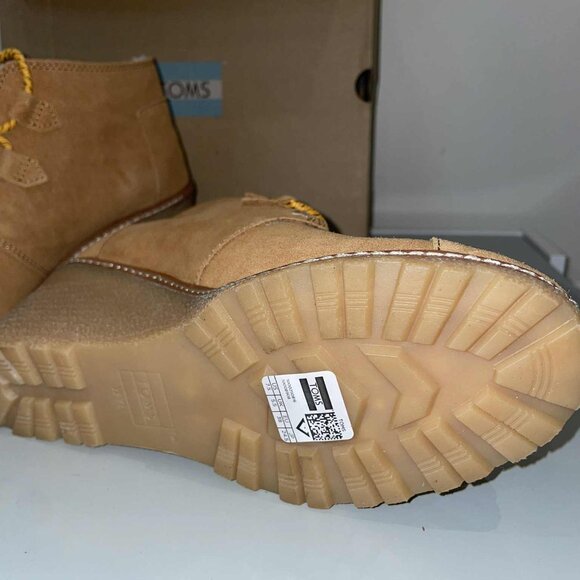 TOMS Desert Wedge Suede Boot - NEW IN BOX - Size 7.5 - Picture 3 of 8